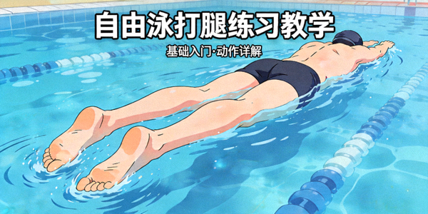 游泳自由泳打腿练习教学视频封面